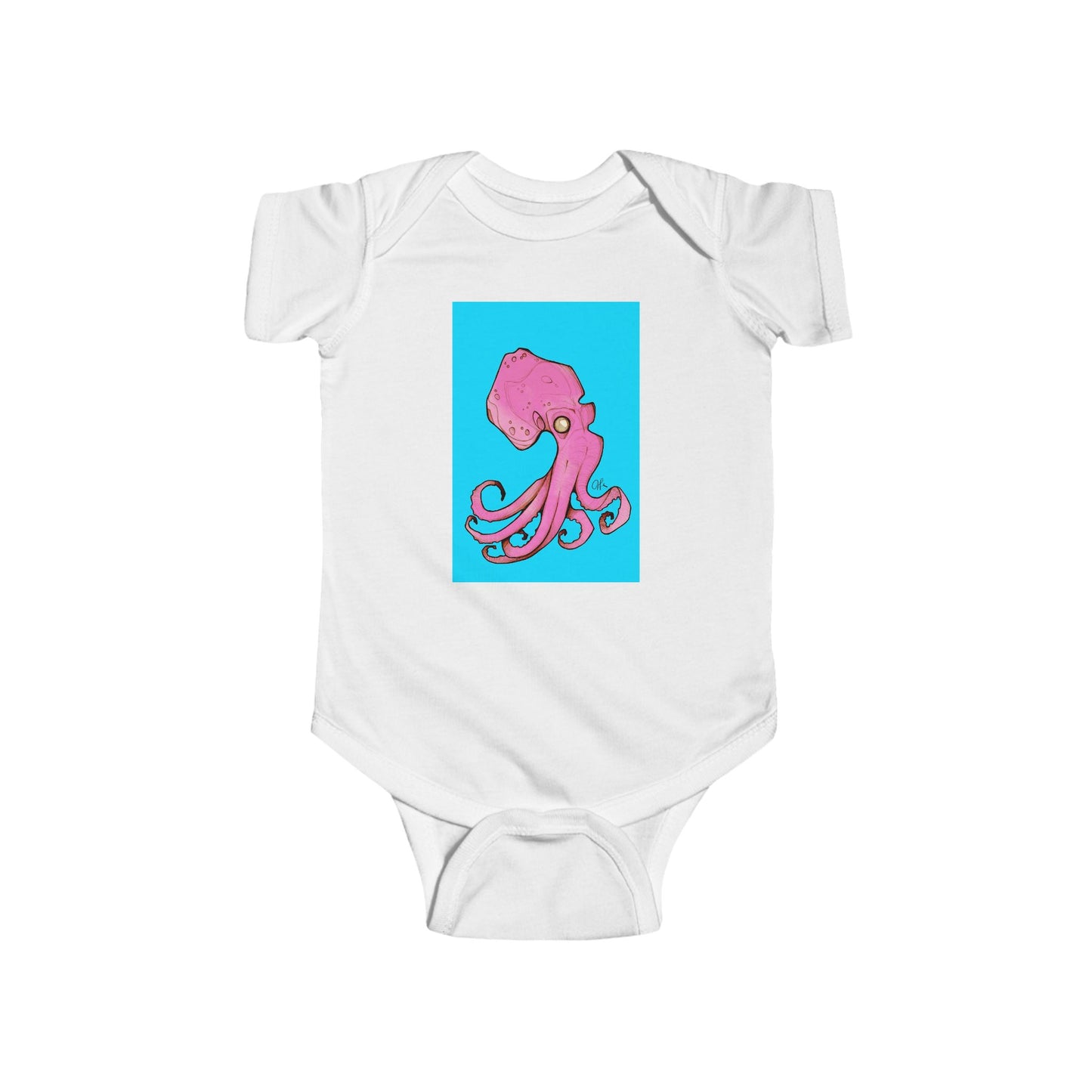 Infant Fine Jersey Andrew French Octopus Bodysuit