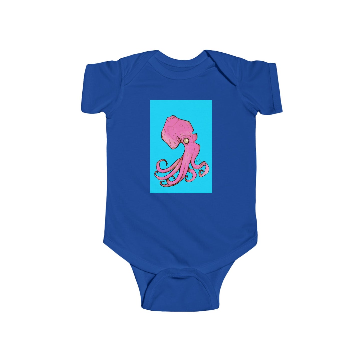 Infant Fine Jersey Andrew French Octopus Bodysuit