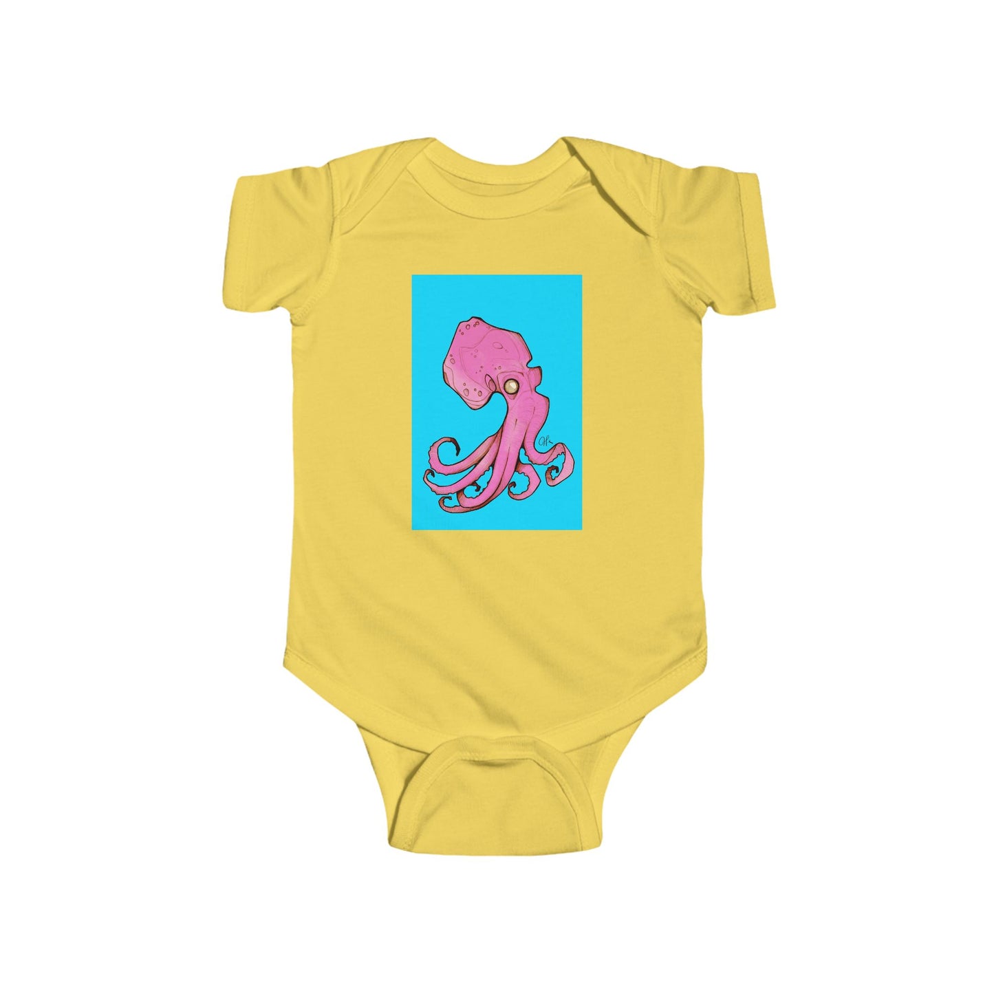 Infant Fine Jersey Andrew French Octopus Bodysuit