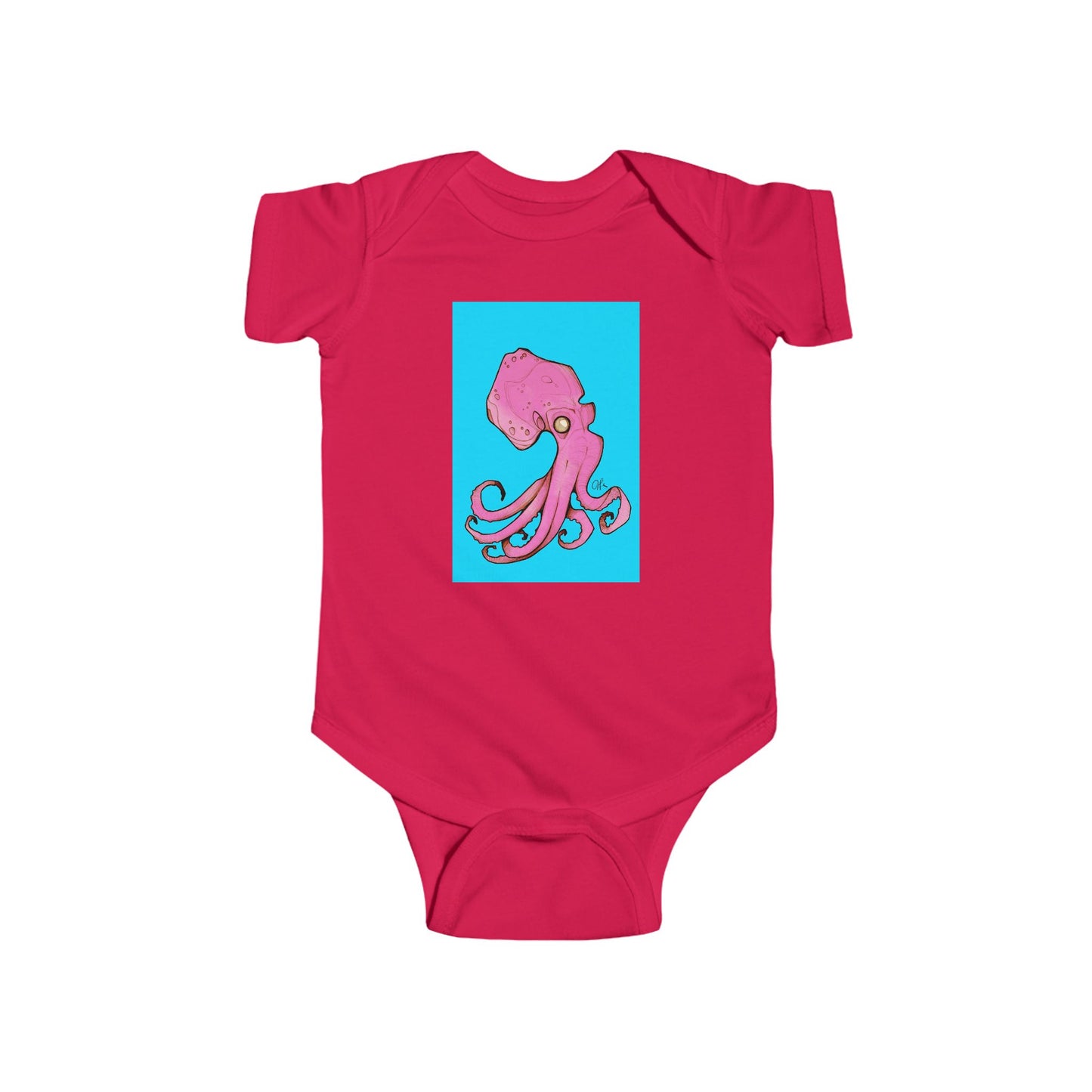Infant Fine Jersey Andrew French Octopus Bodysuit
