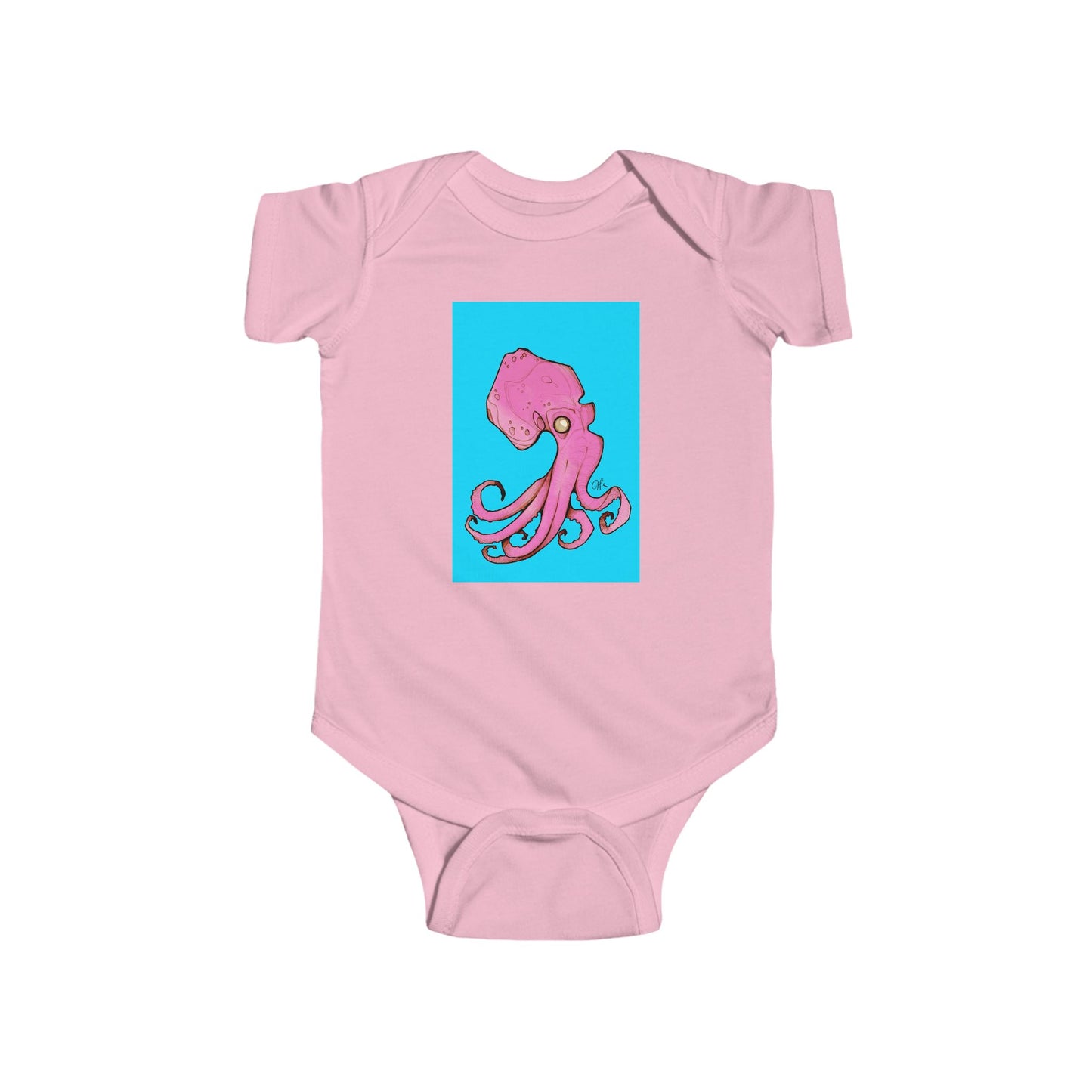 Infant Fine Jersey Andrew French Octopus Bodysuit