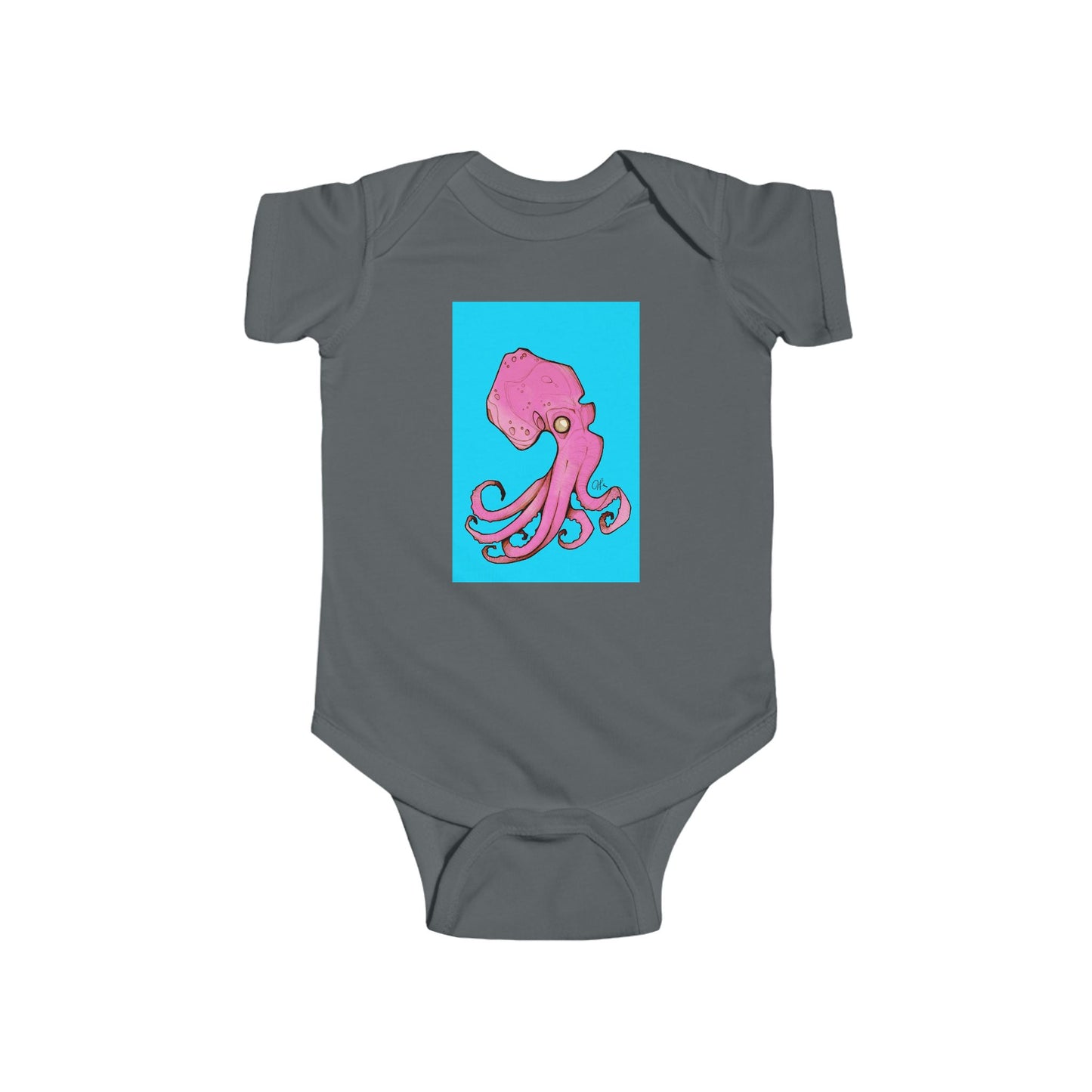 Infant Fine Jersey Andrew French Octopus Bodysuit