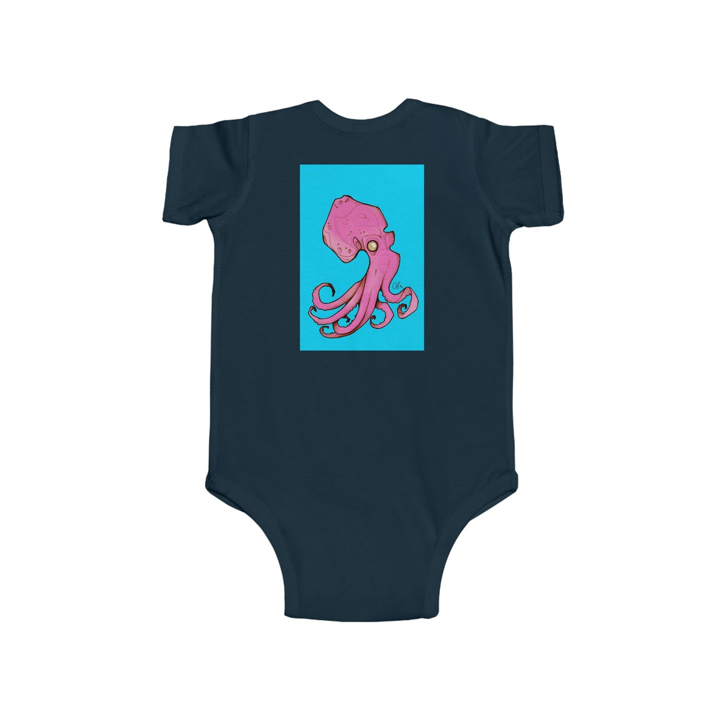 Infant Fine Jersey Andrew French Octopus Bodysuit