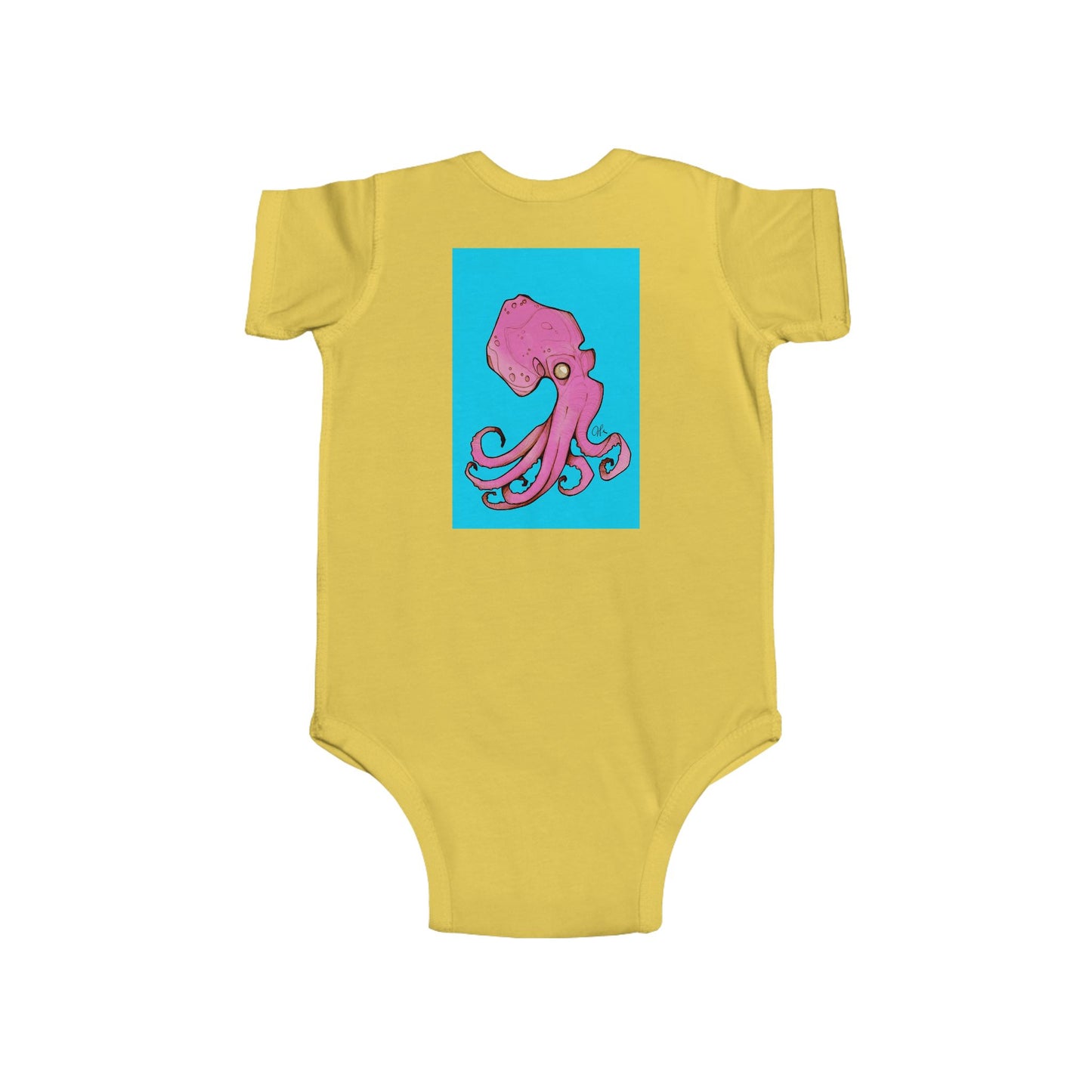 Infant Fine Jersey Andrew French Octopus Bodysuit