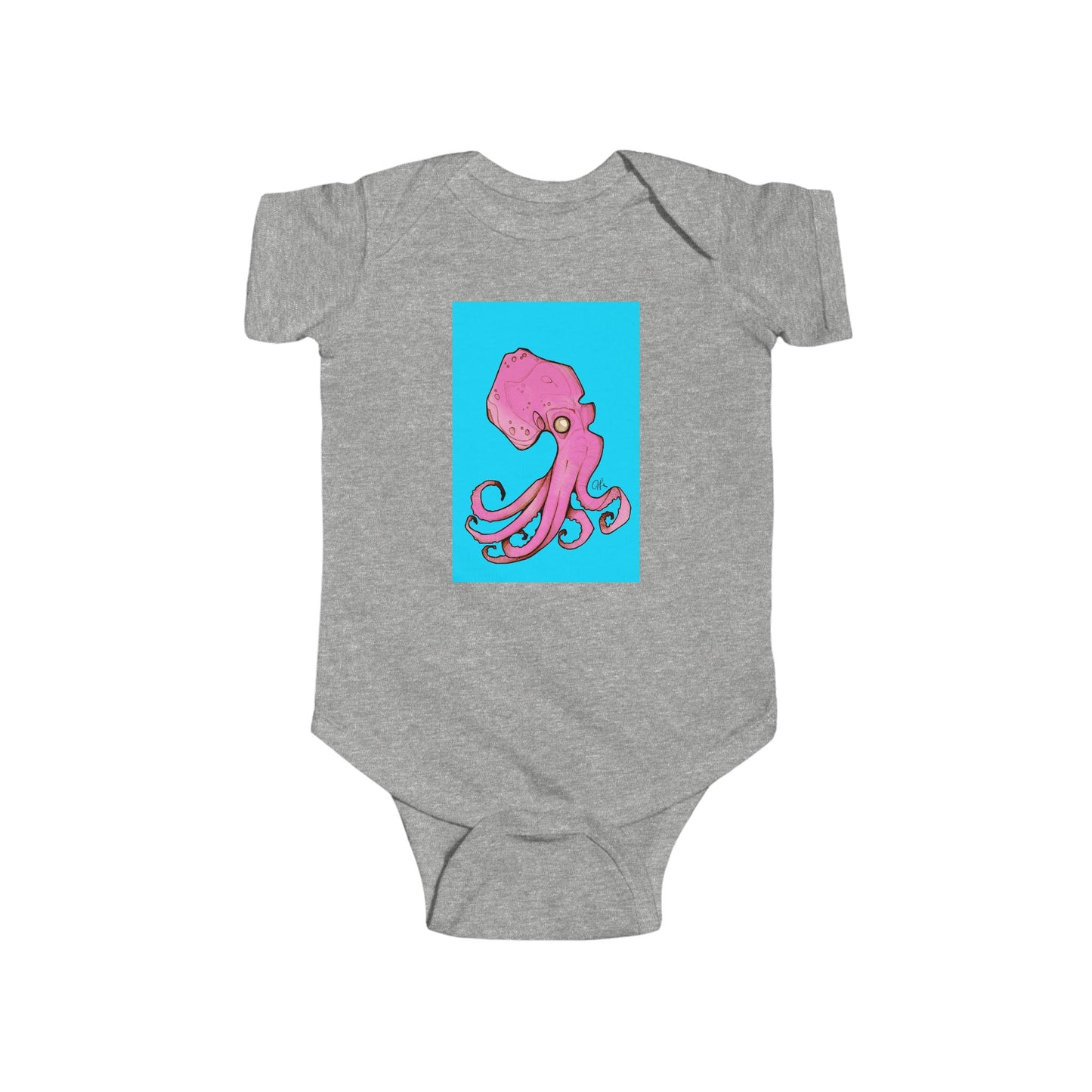 Infant Fine Jersey Andrew French Octopus Bodysuit