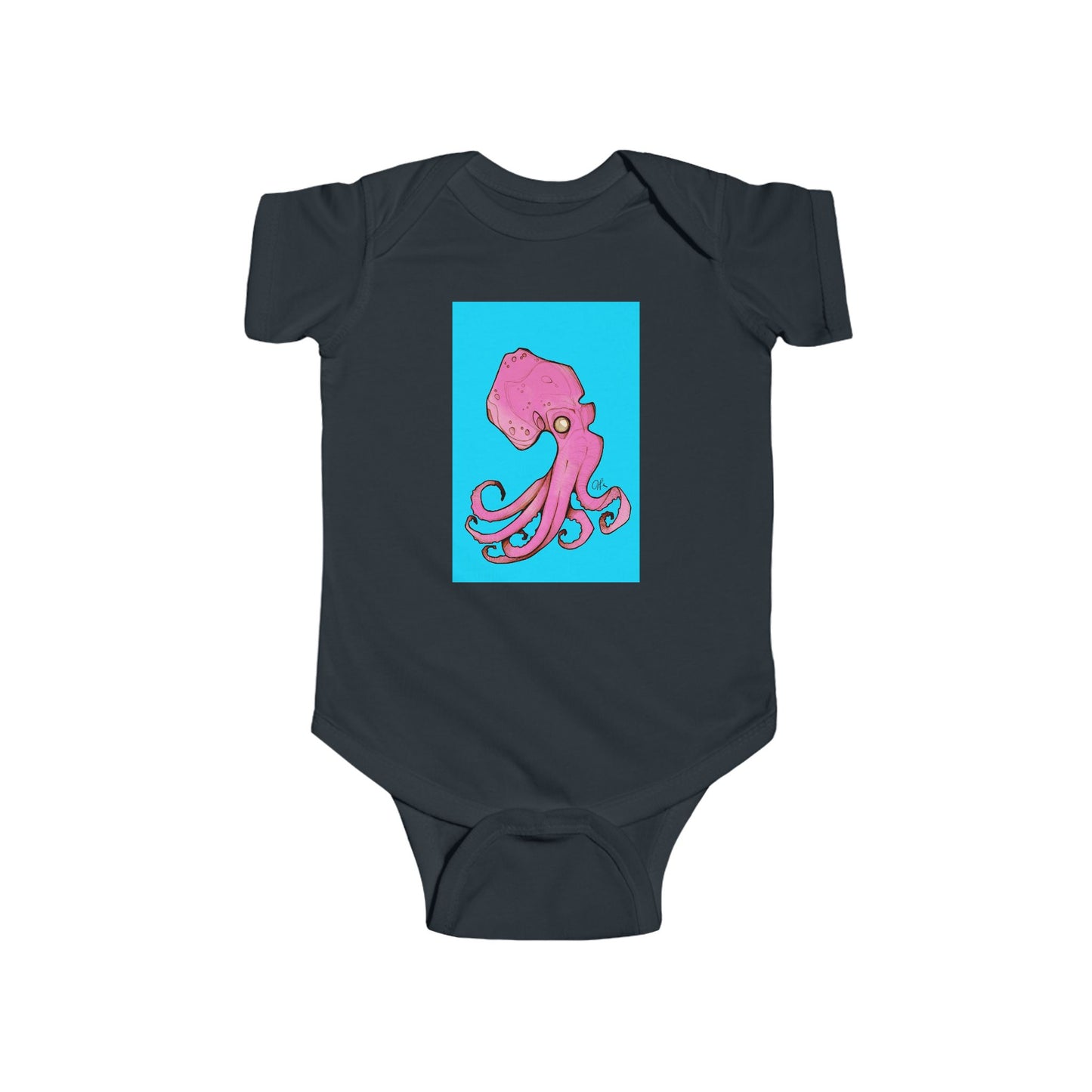 Infant Fine Jersey Andrew French Octopus Bodysuit