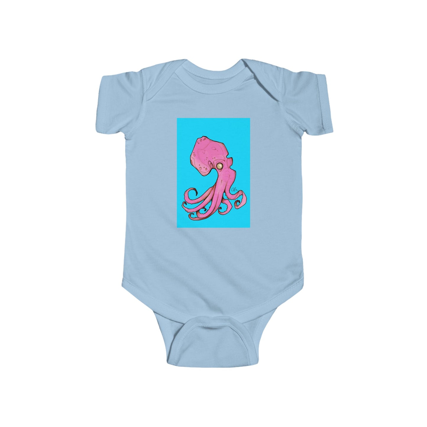 Infant Fine Jersey Andrew French Octopus Bodysuit