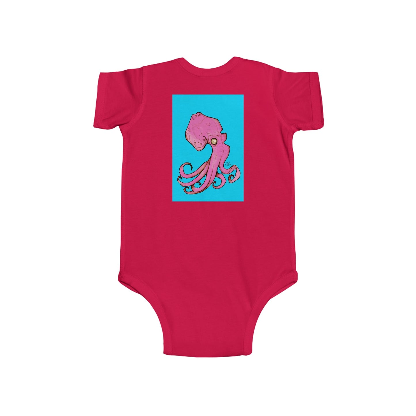 Infant Fine Jersey Andrew French Octopus Bodysuit